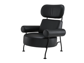 ASTAIR - Leather armchair with armrests by Ligne Roset - view 2